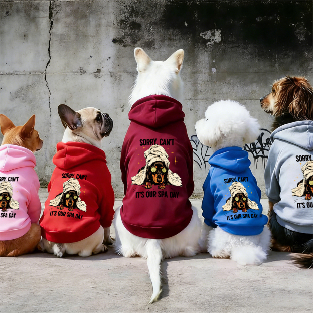 IT'S OUR SPA DAY Puppy Hoodie | BKPet339