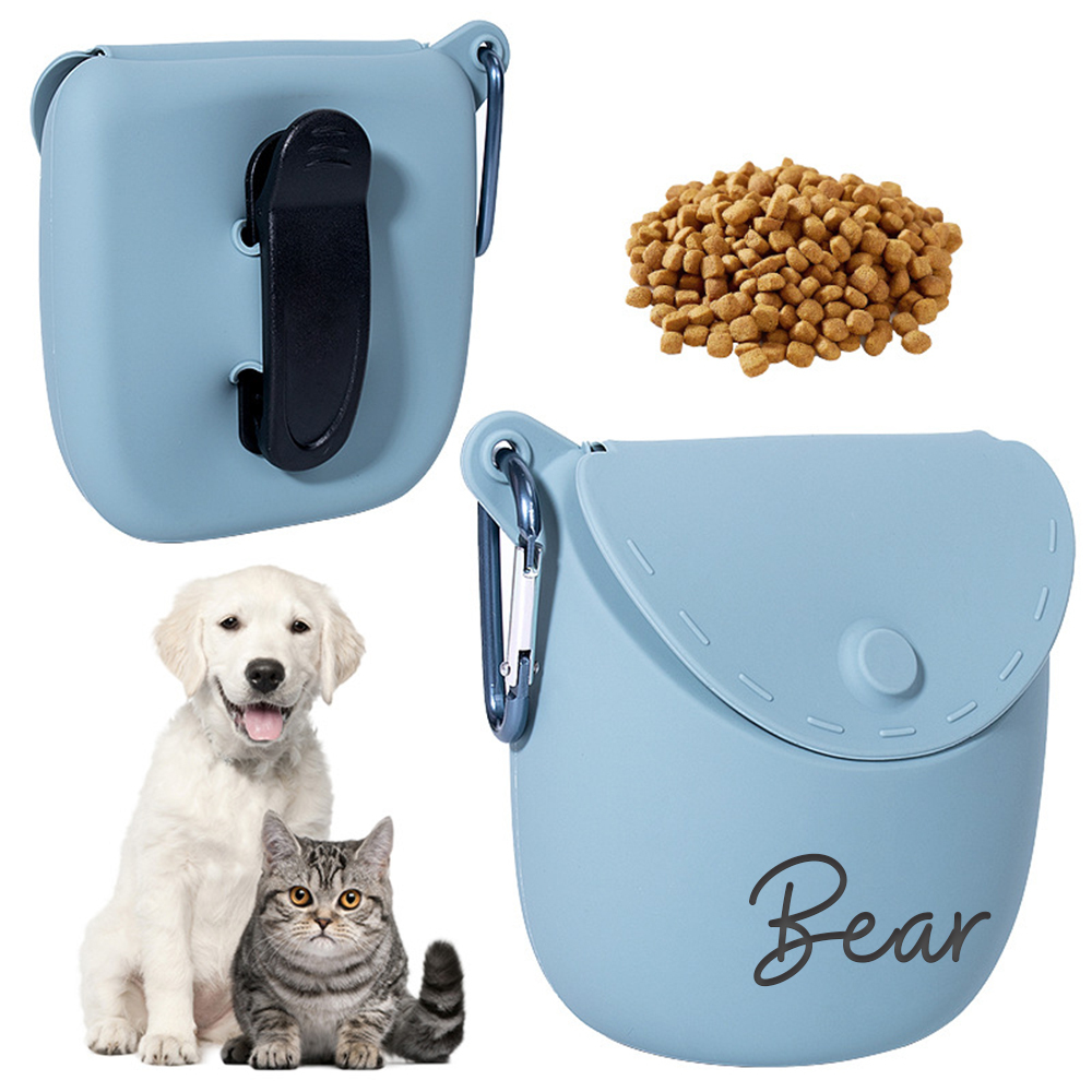 Personalized Silicone Training Dog Food Waist Bag | MNHome84