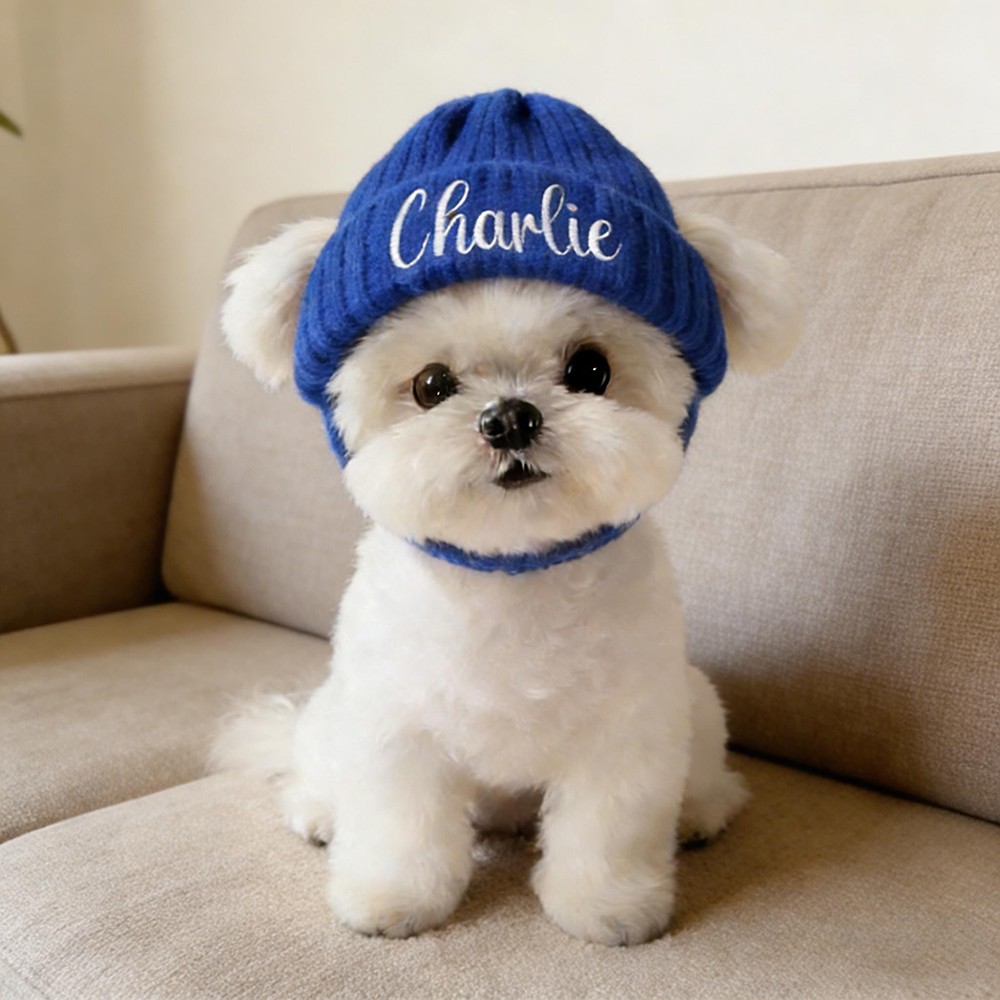 Personalized Embroidered Pet Knit Beanie | BKPet433