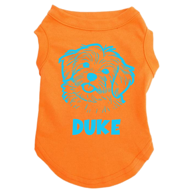 Personalized Adorable Pet Portrait Line-Art Shirt | BKPet440