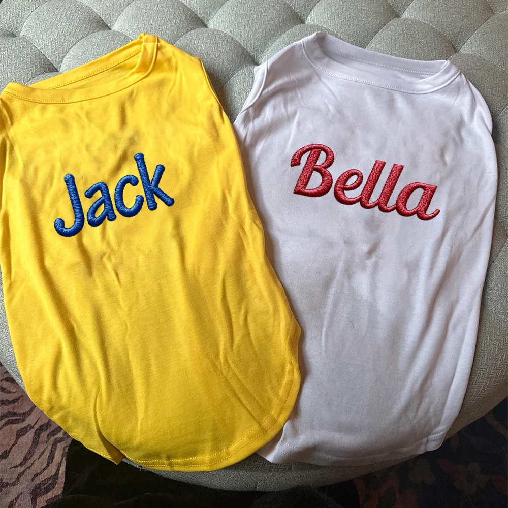 Personalized Embroidery Soft Large Size Pet Shirt | BKPet442