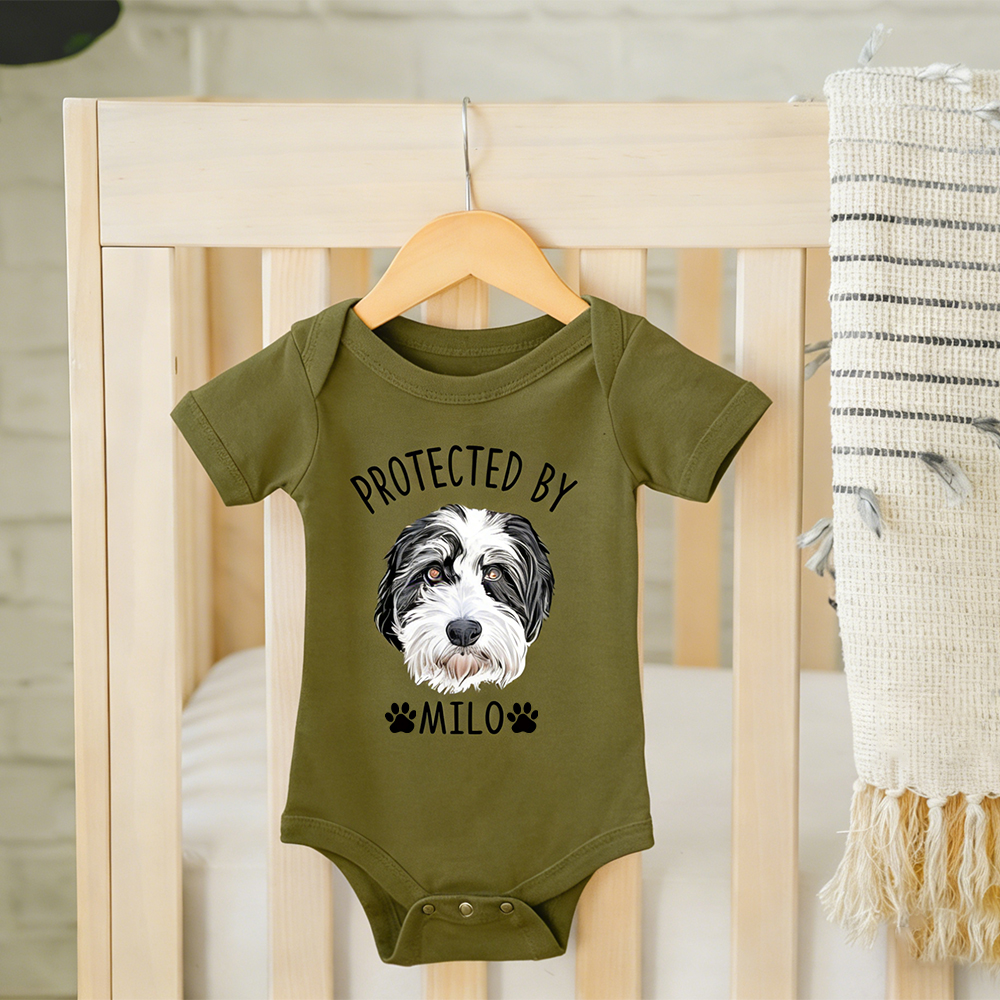 Personalized Baby Protected By Pets Shirt | MNBaby03