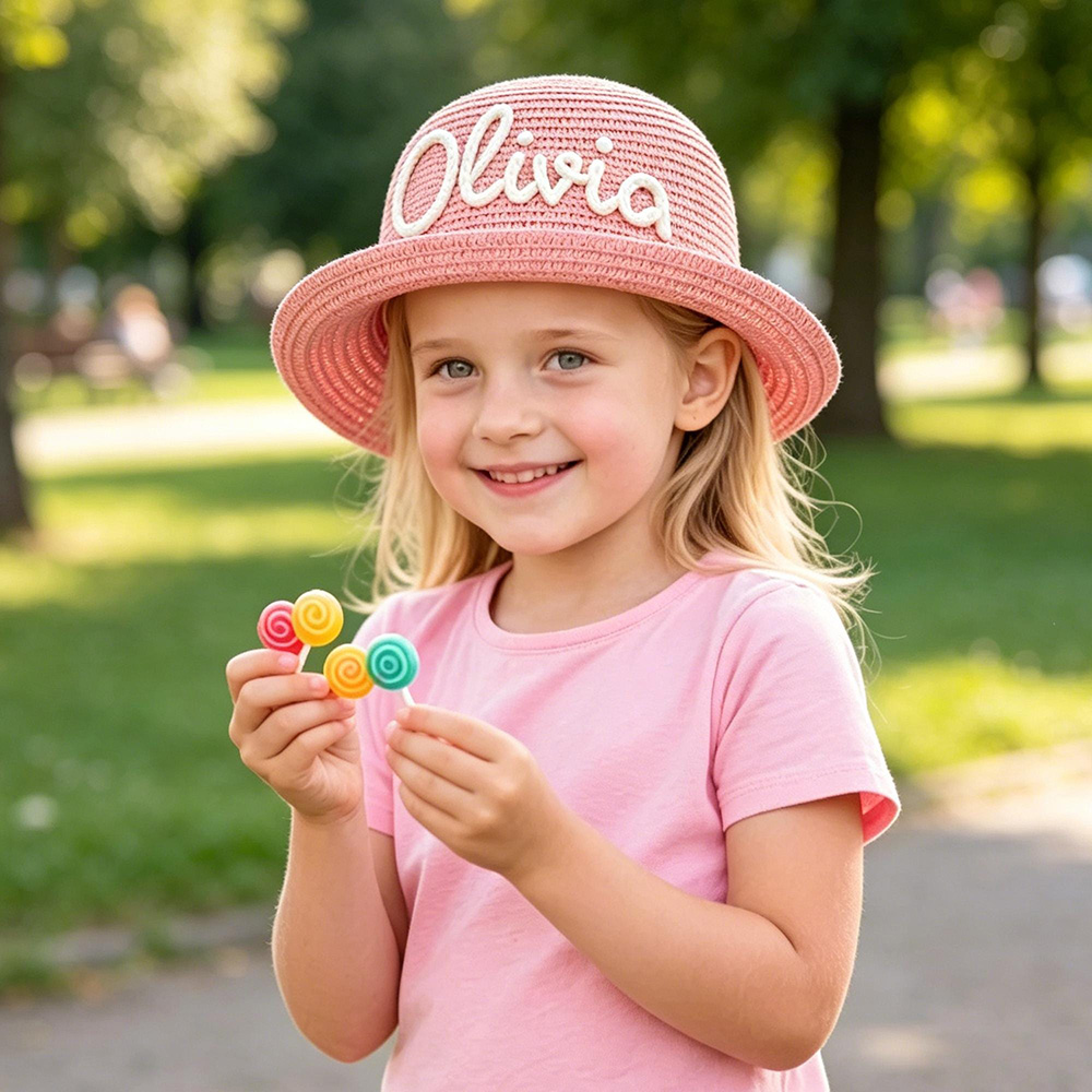 Personalized Embroidery Baby Toddler Summer Hat | MNSummer13