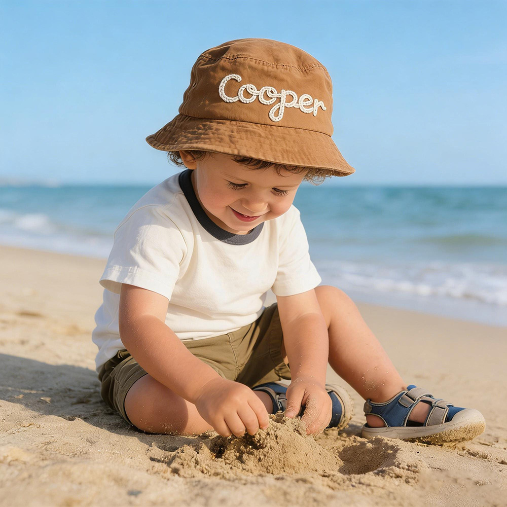 Personalized Embroidery Baby Bucket Hat With Name | MNSummer11
