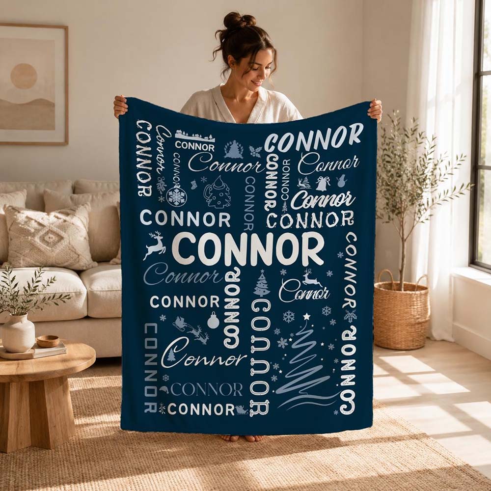 Personalized Christmas Blanket for Comfort & Unique | MNHome107