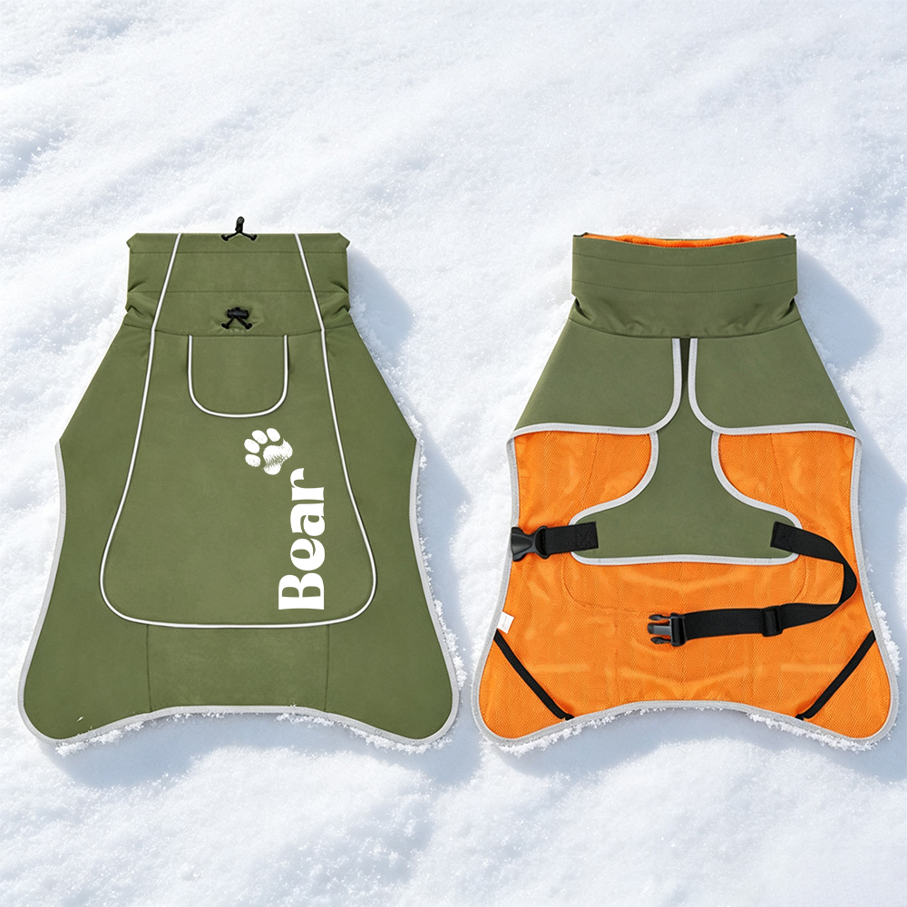 Personalized Pets Winter Warm Windproof Jacket | BKPet593