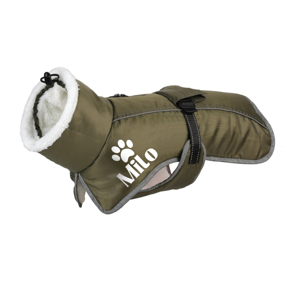 Personalized Winter Warm & Waterproof Cotton Coat For Pets | BKPet595