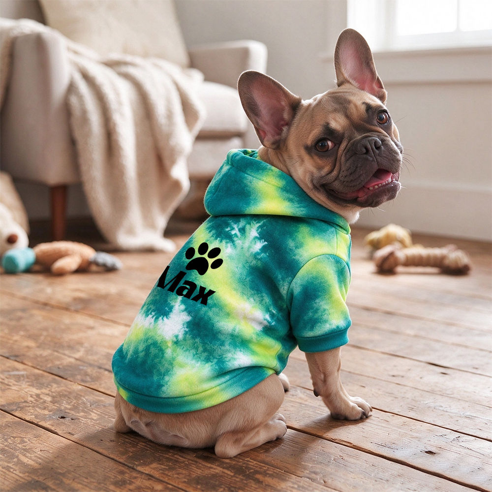 Personalized Pets Colorful Tie-Dye Hoodie | BKPet617