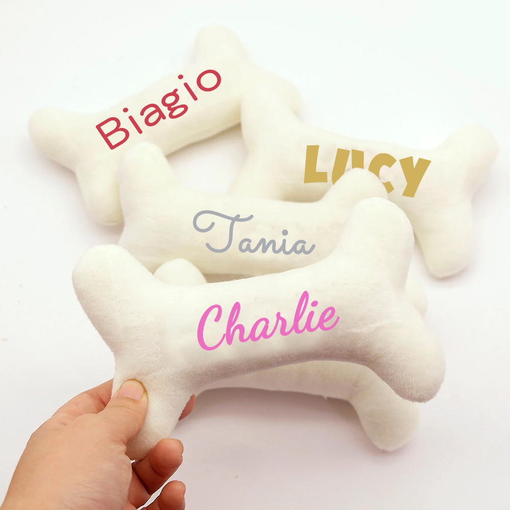 Personalized Puppy Gift Soft Bone Pillow Toy | BKPet129