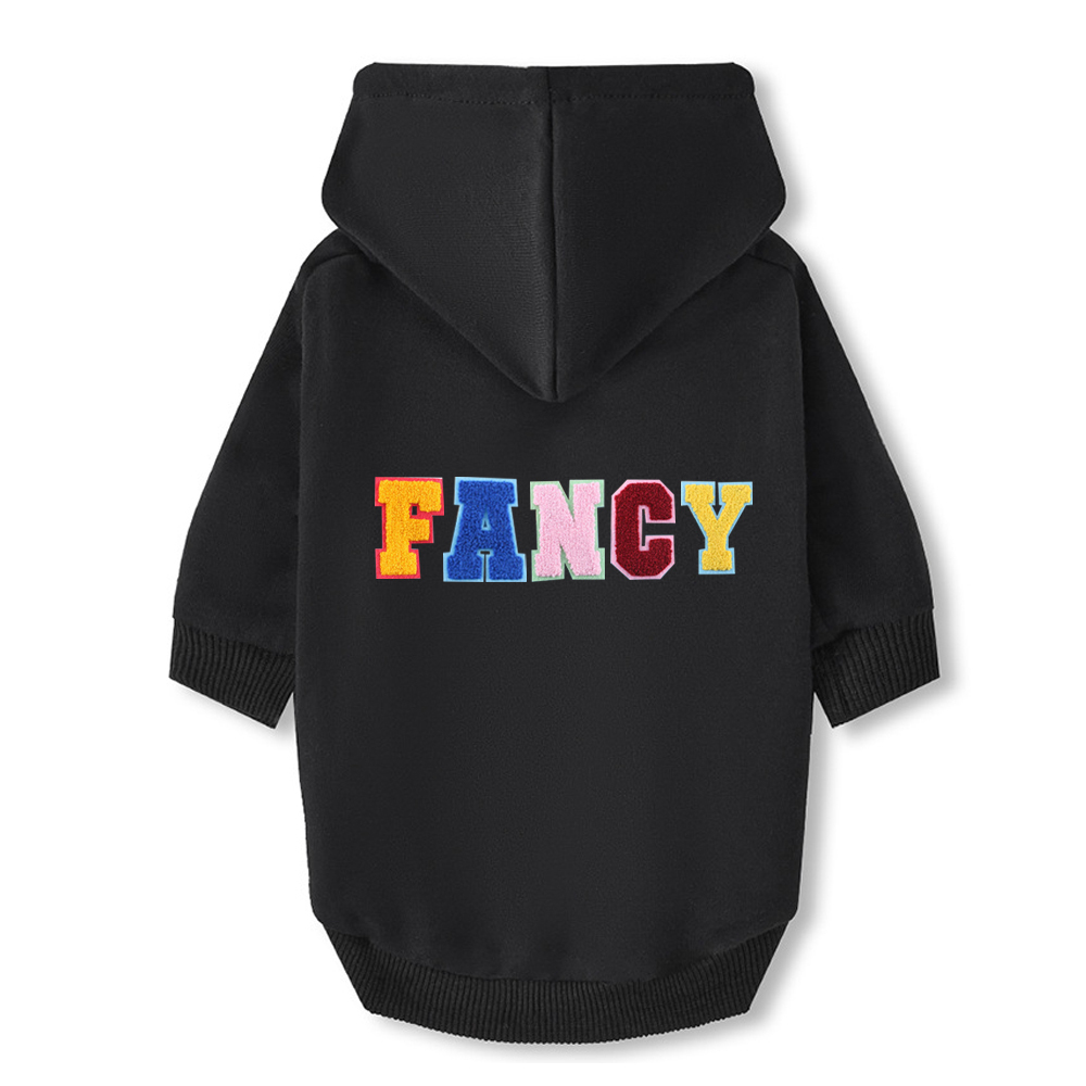Personalized Varsity Letter Dog Hoodie for Comfort and Unique | BKPet140