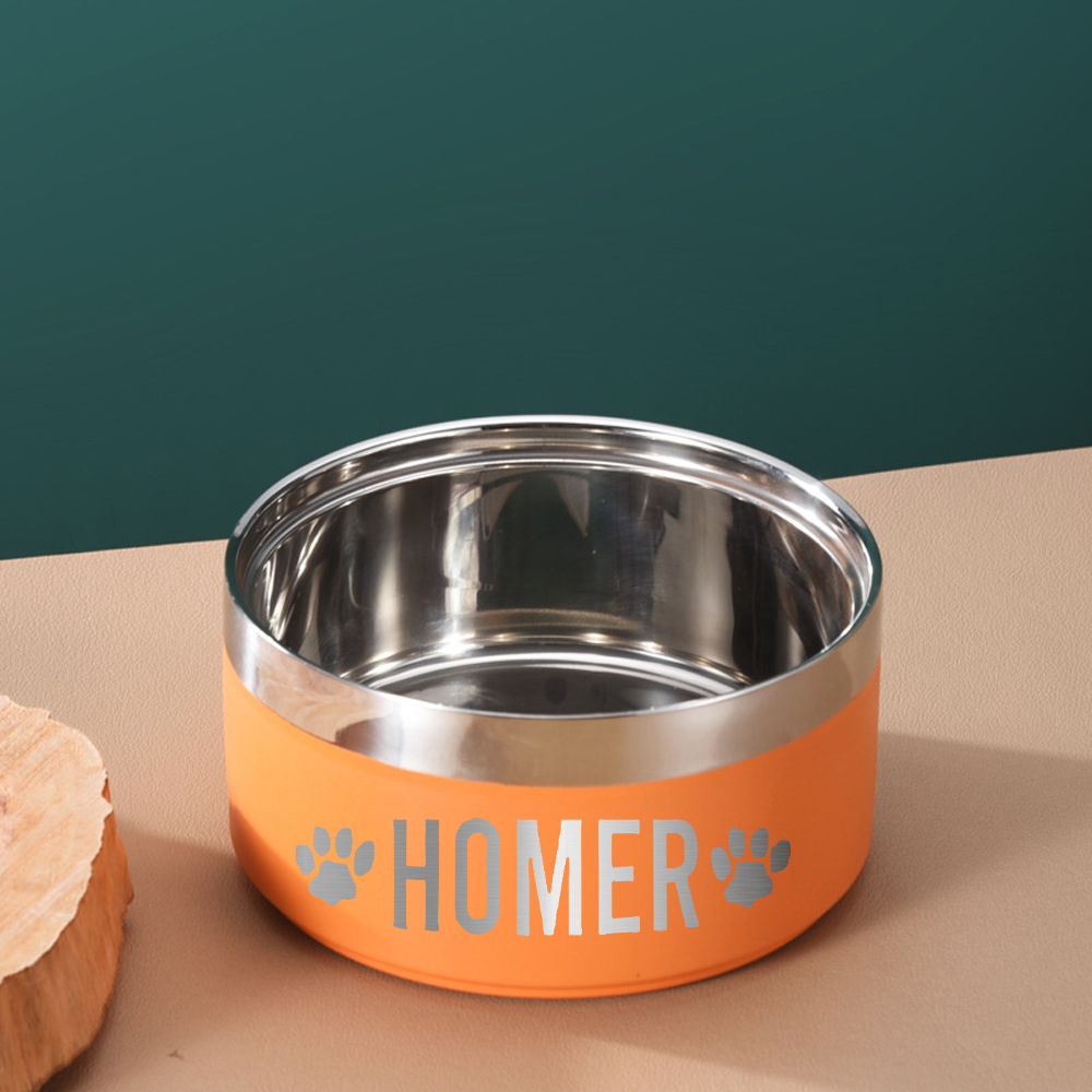 Personalized Stainless Steel Pet Food Bowl  | BKPet150