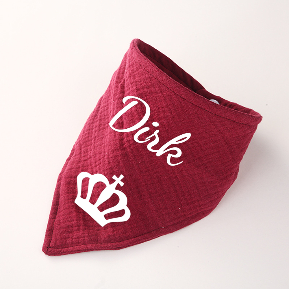 Personalized Dog Scarf Cotton Muslin for Comfort & Unique | BKPet156