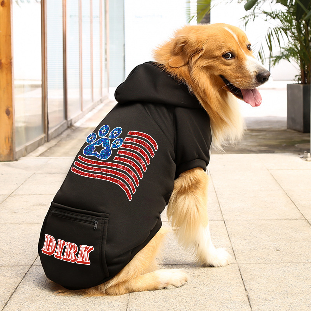 Personalized The 4th of July Pet Hoodie | BKPet153