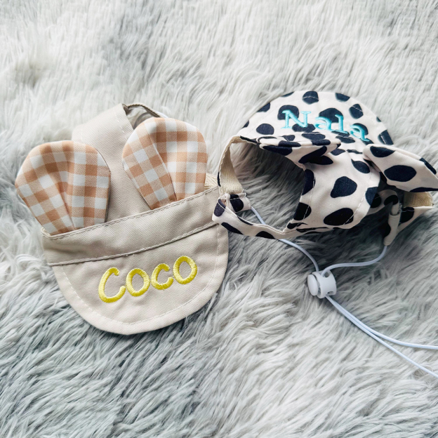 Personalized Embroidery Lovely Pet Hat with Ears | BKPet185