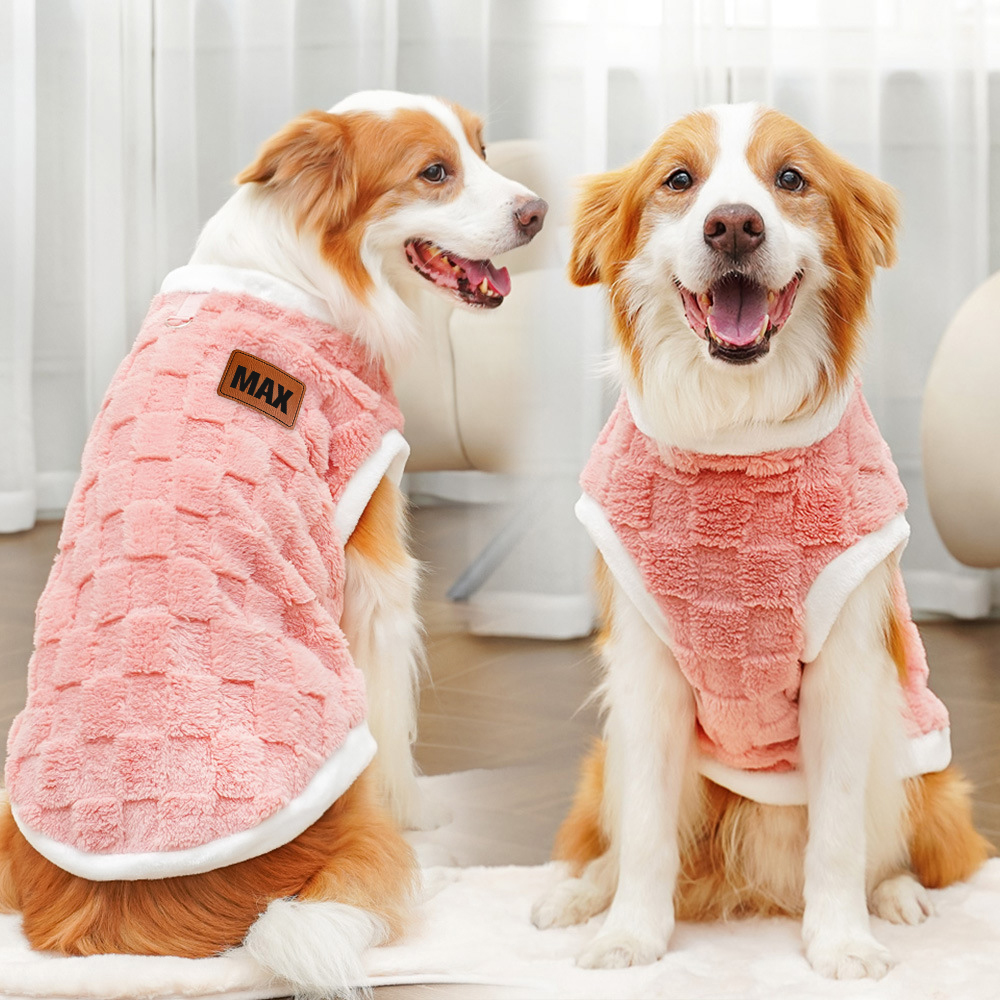 Personalized Warm Plush Dog Winter Coat | BKPet202