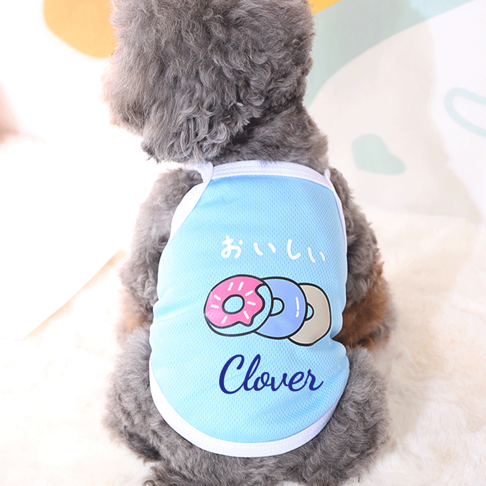 Personalized Cute Breathable Pet Summer Cool Mesh Vest | BKPet205
