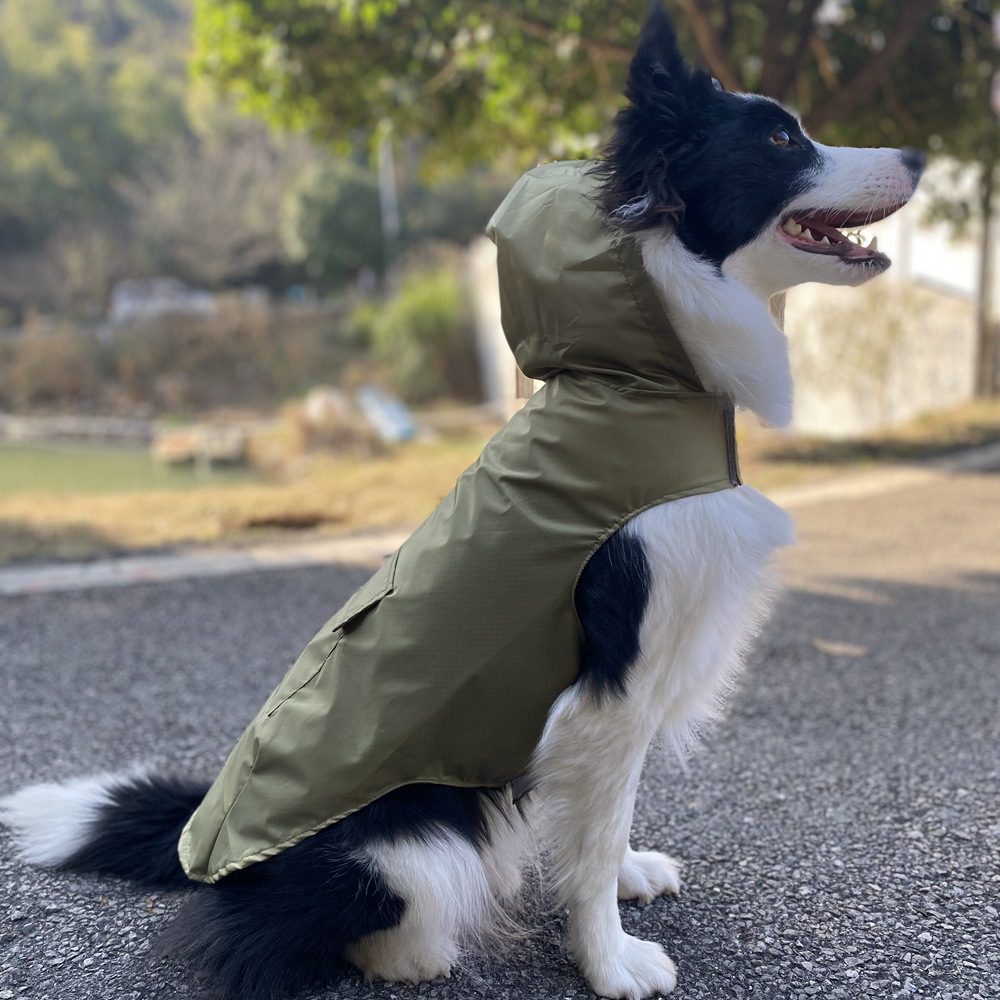 Personalized Pets Waterproof and Reflective Raincoat | BKPet270