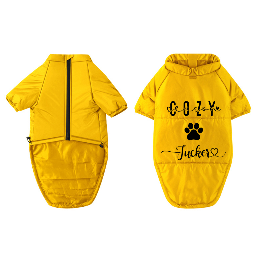 Personalized Pet Winter Warm Windproof Large Puffer Jacket | BKPet279