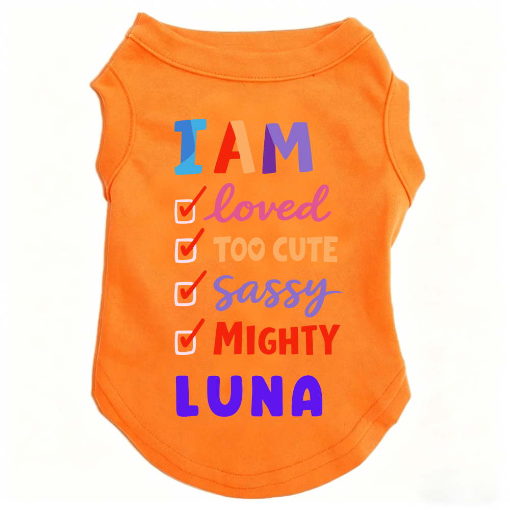 Personalized I AM Loved Checklist Pet Shirt | MNCloth208