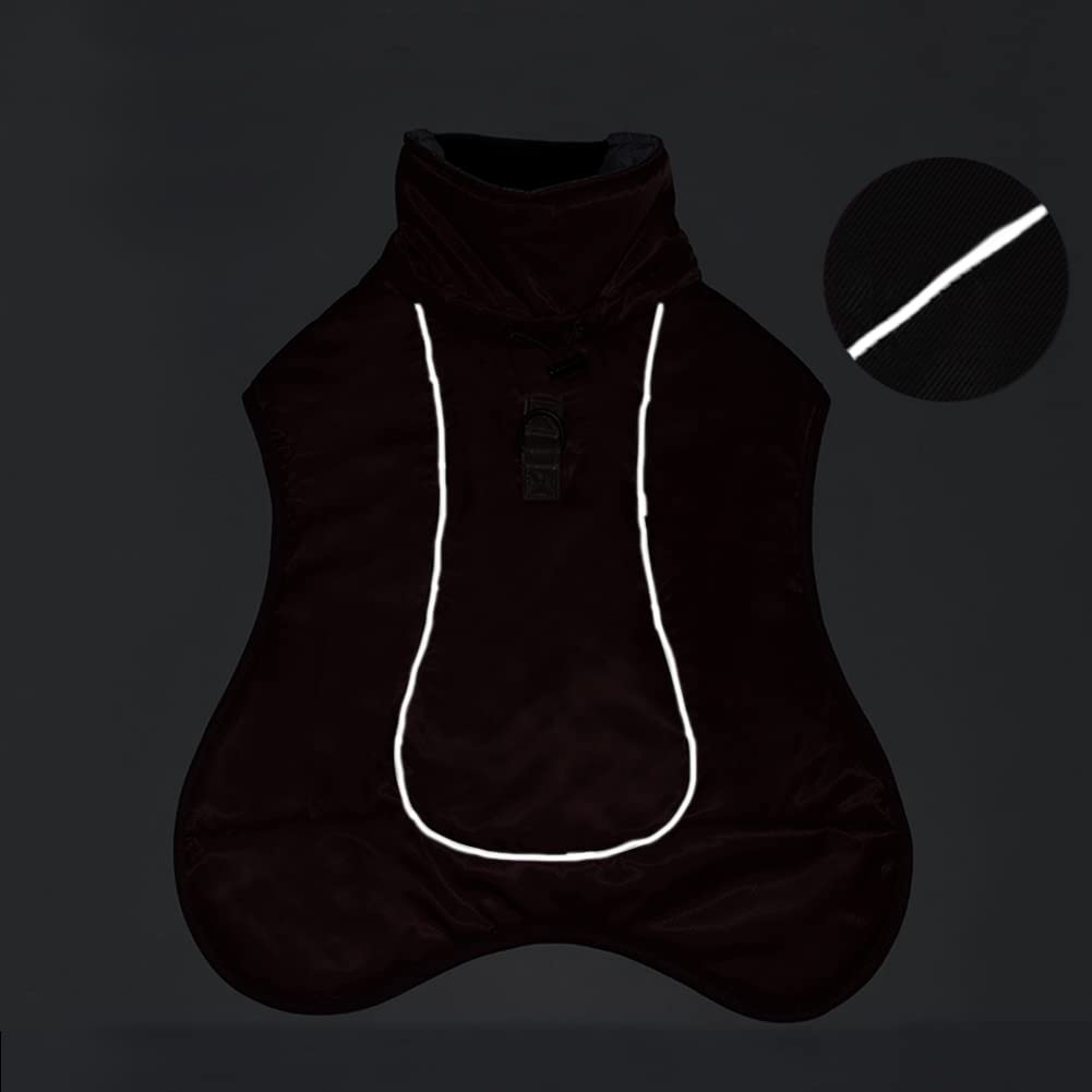 Personalized Pet Winter Warm Reflective Safety Puffer Vest | BKPet302