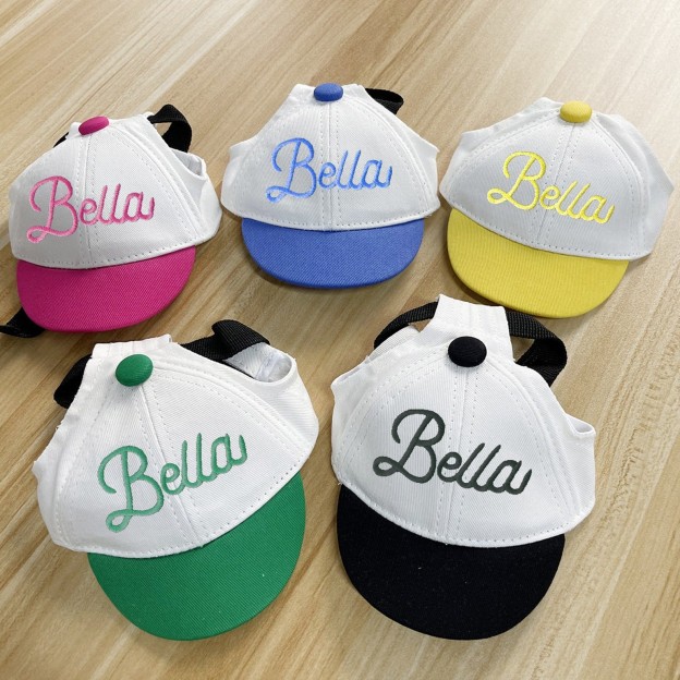 Personalized Embroidery Pet Baseball Cap with Ear Holes | CWPet27