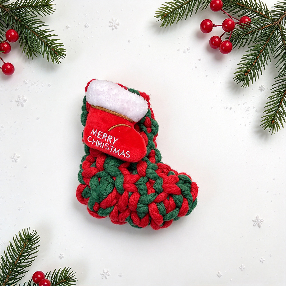 Christmas Rope Pet Knotted Chew Toy | MNToy29