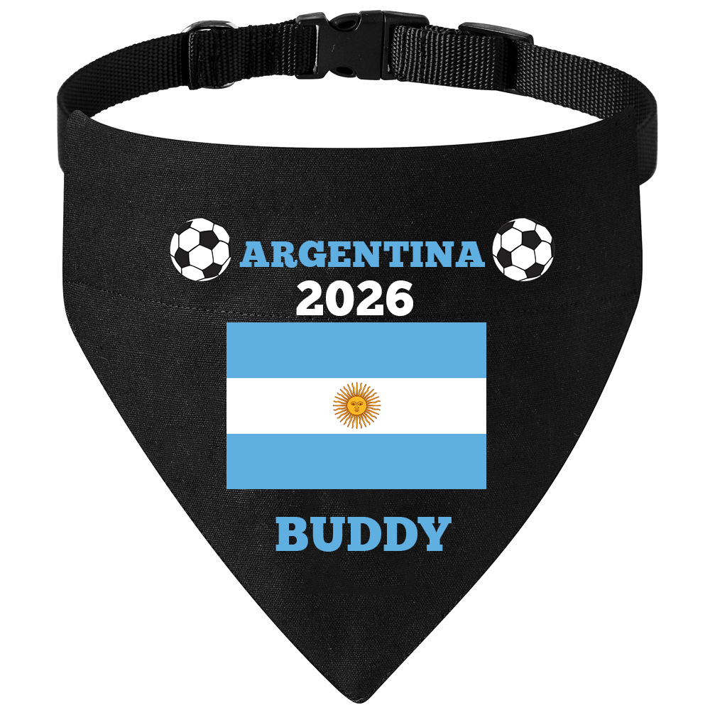 Personalized Soccer Fan Dog Bandana With Owner Matching Shirt | MNCloth218
