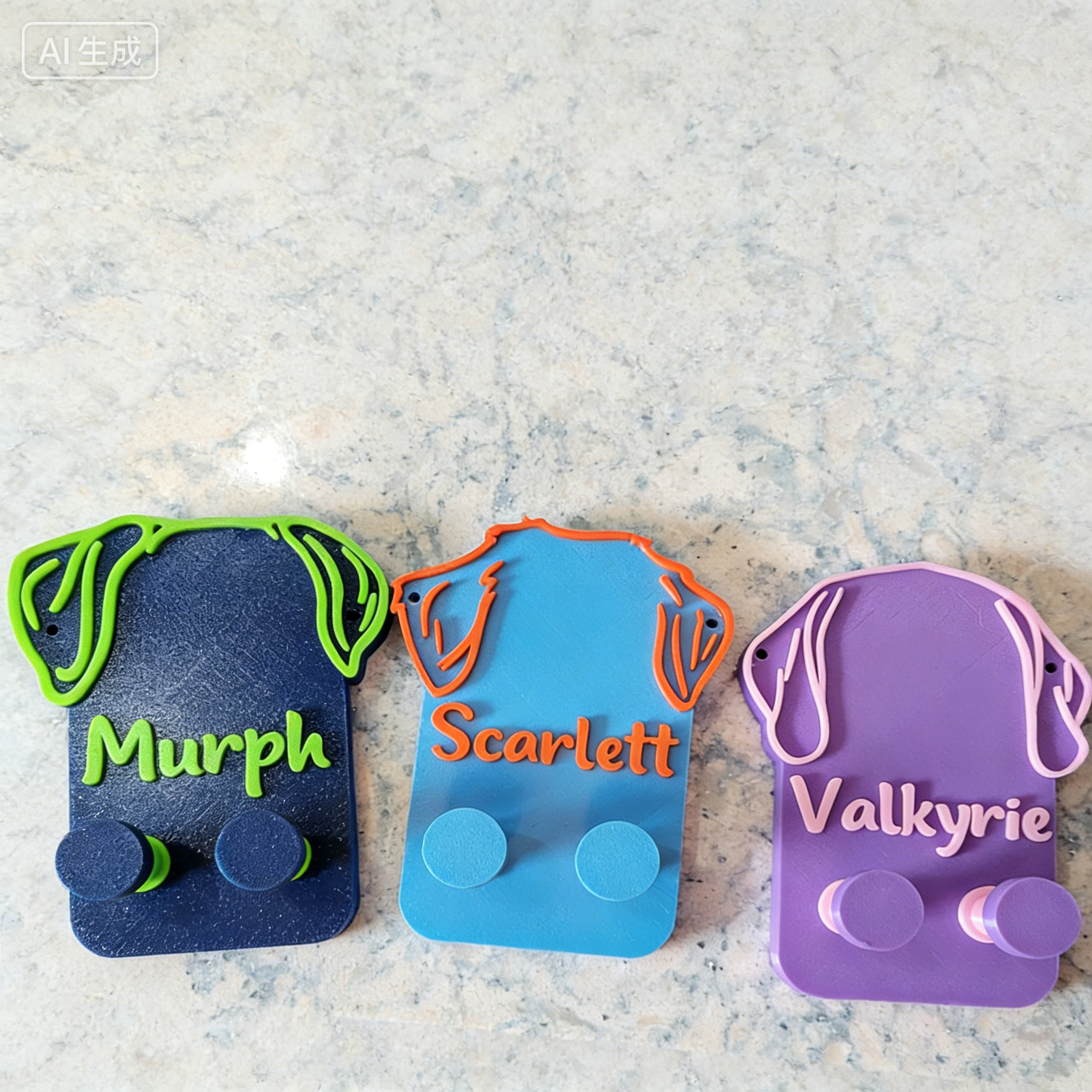 Personalized Leash & Collar Hanger Dog Leash Hanger for Wall | BKPet402