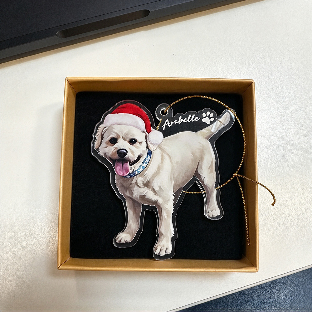 Personalized Pets Adorable Christmas Tree Photo Ornament | MNGift47