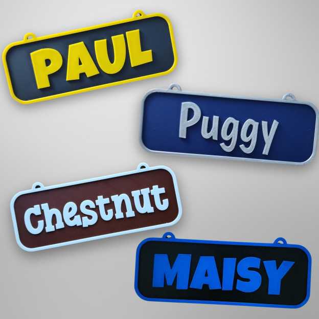 Personalized 3D Printed Dog Name Crate Sign | BKPet410