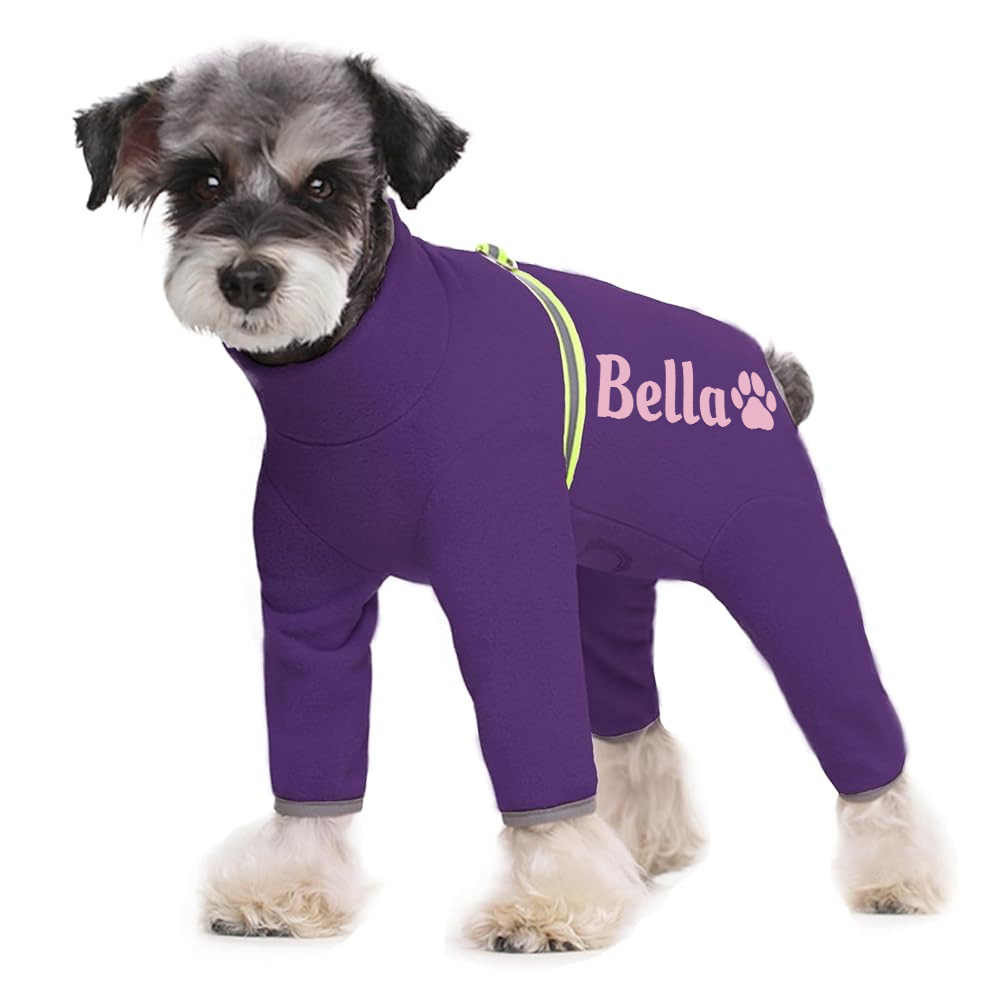 Personalized Pet Winter Warm Fleece Long Sleeve Sweater | BKPet312