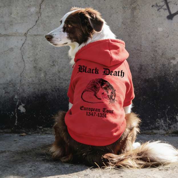 Black Death European Dour Puppy Hoodie | BKPet316