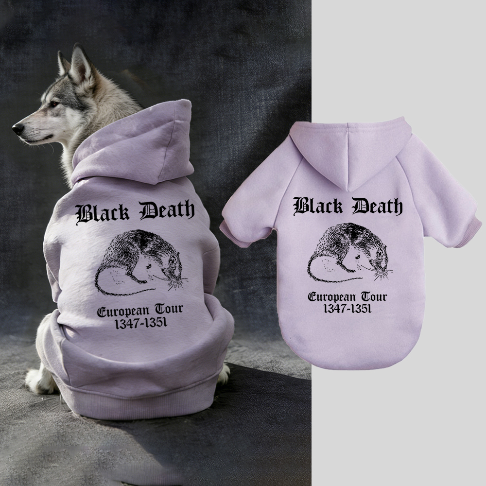 Black Death European Dour Puppy Hoodie | BKPet316