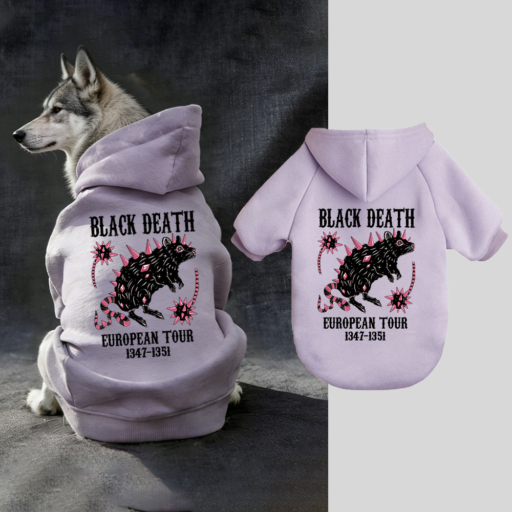 Black Death European Dour Puppy Hoodie | BKPet317