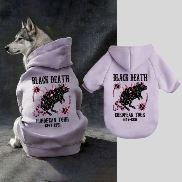 Black Death European Dour Puppy Hoodie | BKPet317