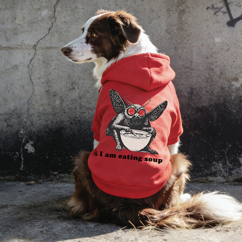 I Am Eating Soup Puppy Hoodie | BKPet318