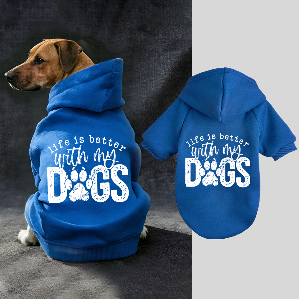 LIFE IS BETTER WITH MY DOSS Puppy Hoodie | BKPet325
