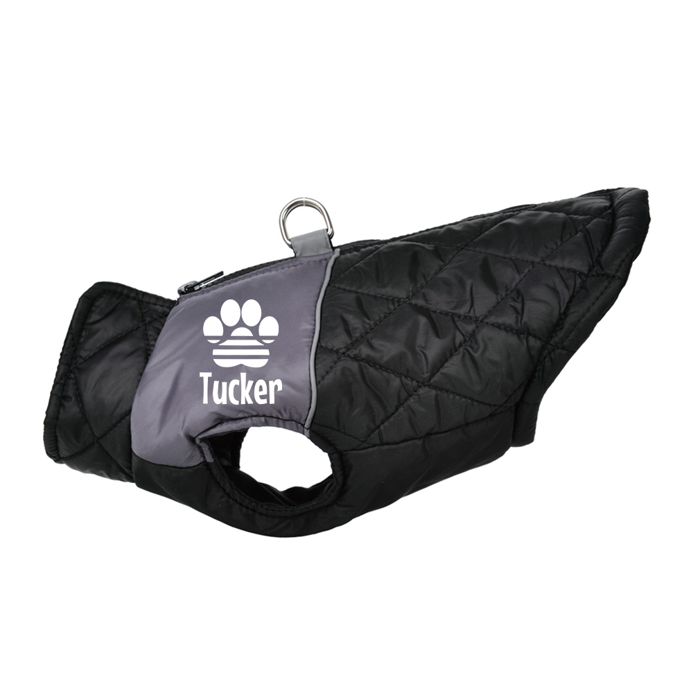 Personalized Pet Winter Warm Windproof Puffer Jacket | BKPet348