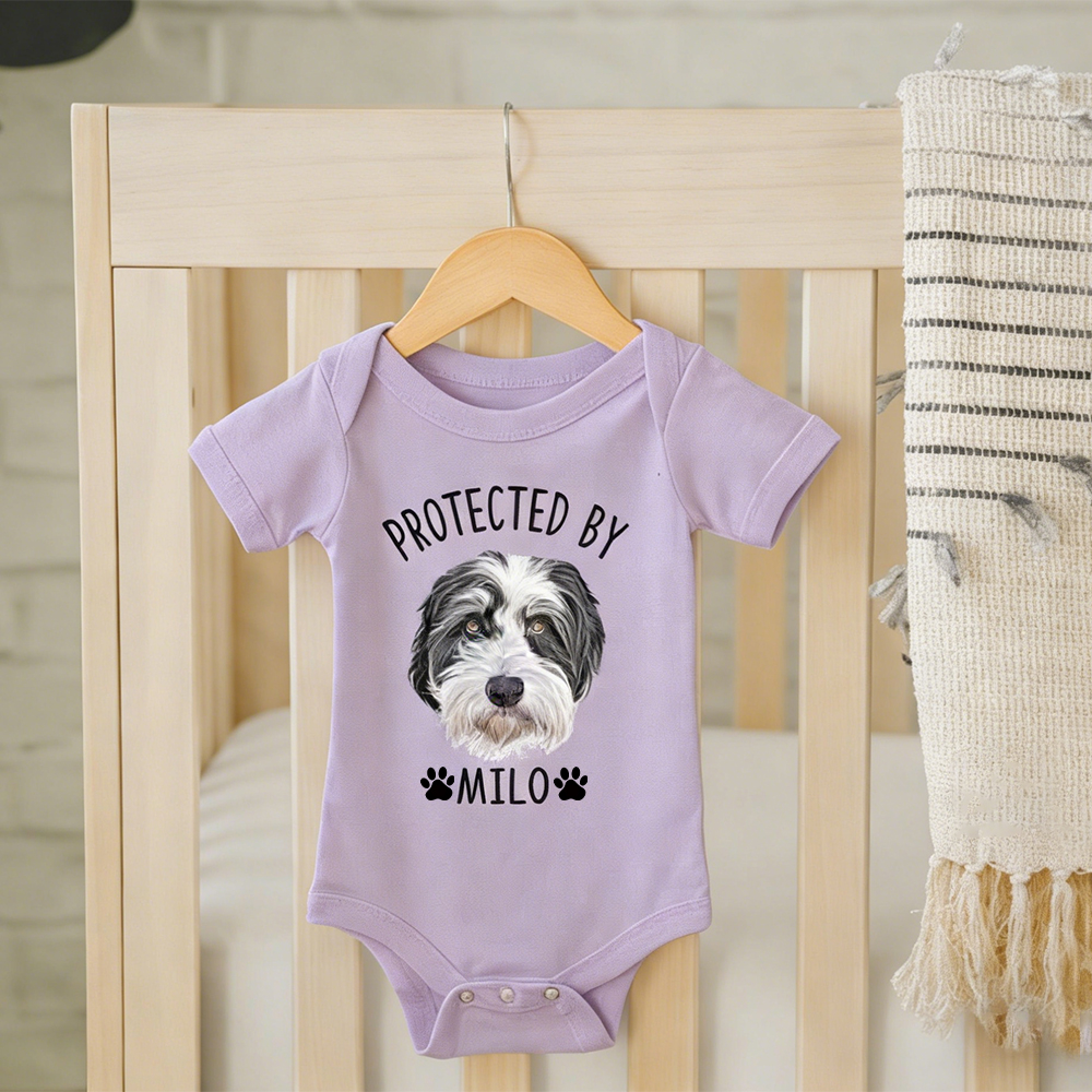 Personalized Baby Protected By Pets Shirt | MNBaby03