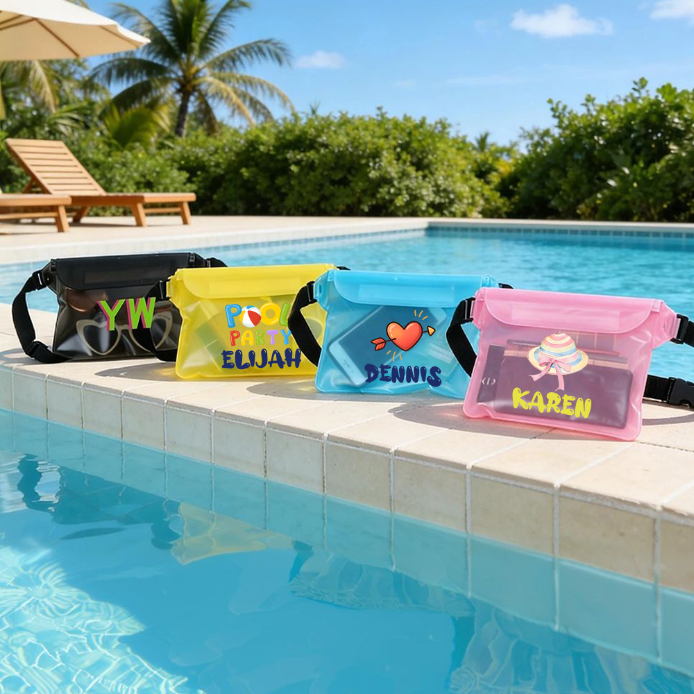 Personalized Colourful Waterproof Pool Beach Bag | MNSummer08