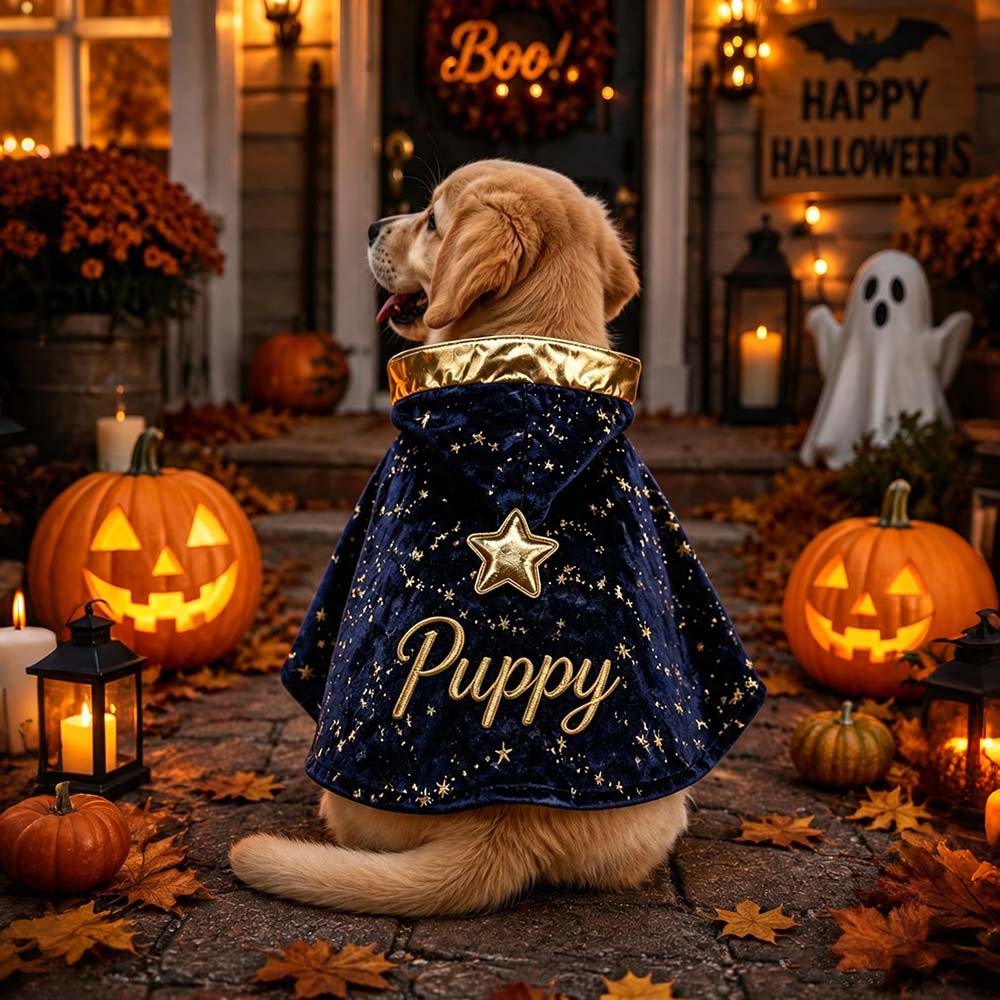 Personalized Halloween Wizard Cape For Pets | MNHalloween21
