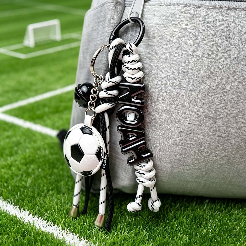 Personalized Sports Name Beaded Keychain | MNGift13