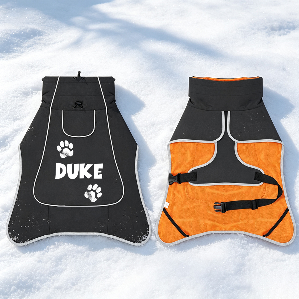 Personalized Pets Winter Warm Windproof Jacket | BKPet593