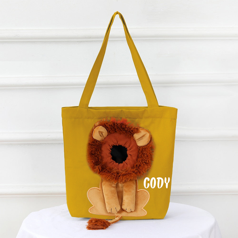 Personalized Lion Design Portable Breathable Cute Pet Carriers | BKPet60