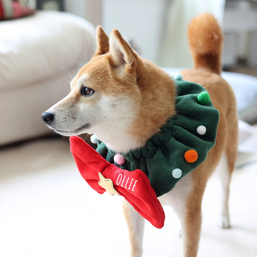 Personalized Funny Christmas Pet Bow Tie Scarf | MCGift110