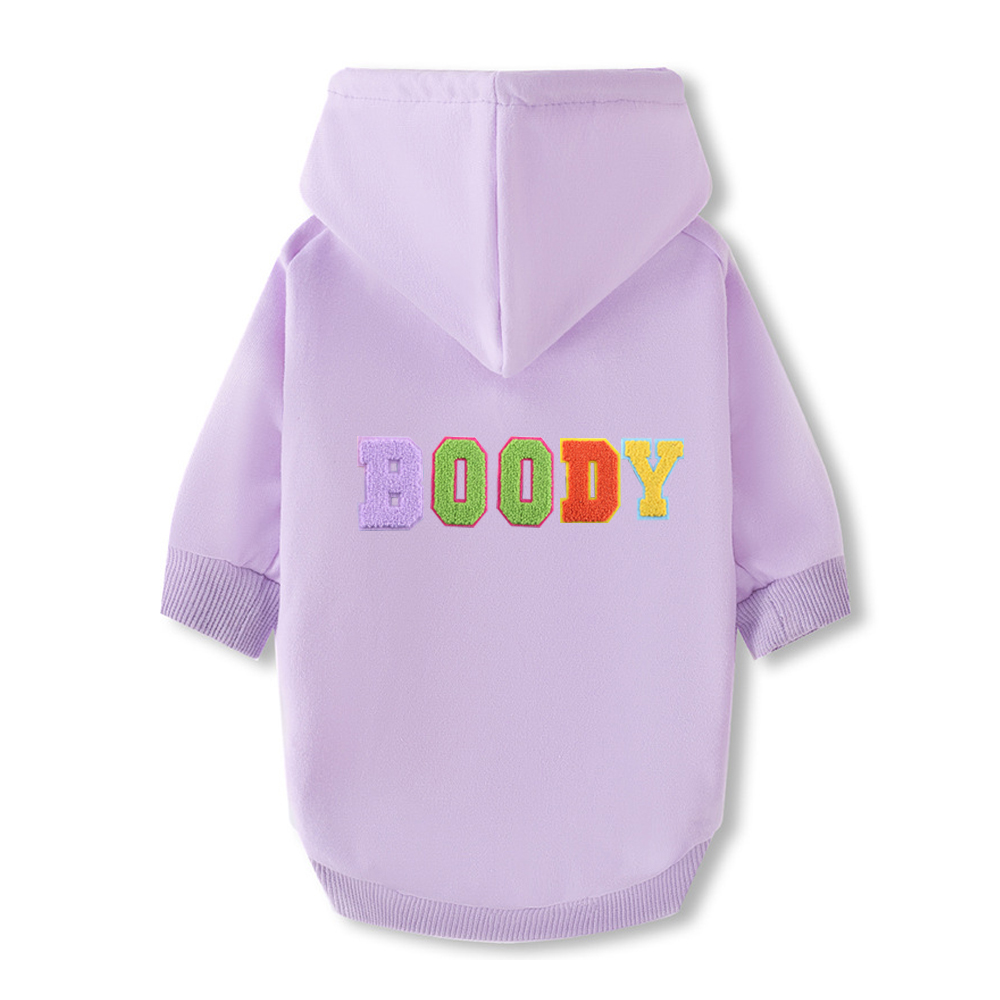 Personalized Varsity Letter Dog Hoodie for Comfort and Unique | BKPet140