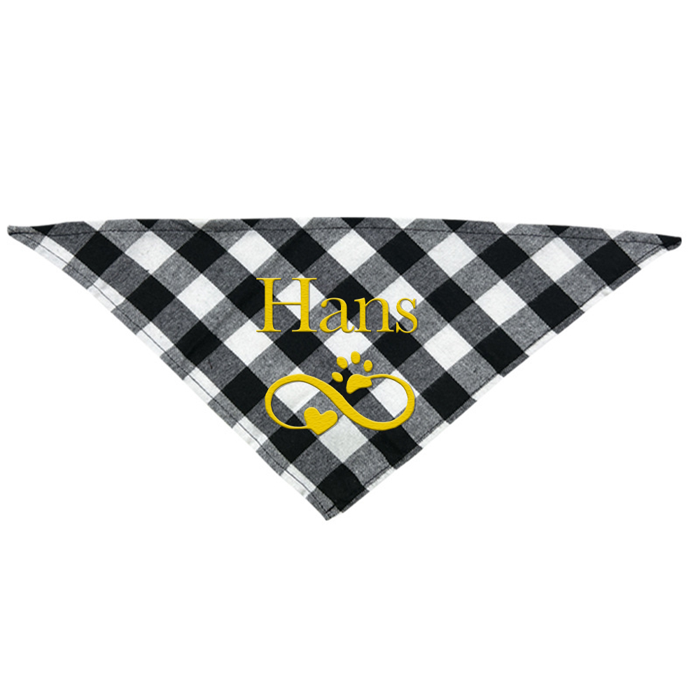 Personalized Embroidered Dog Bandana for Comfort & Unique | BKPet164