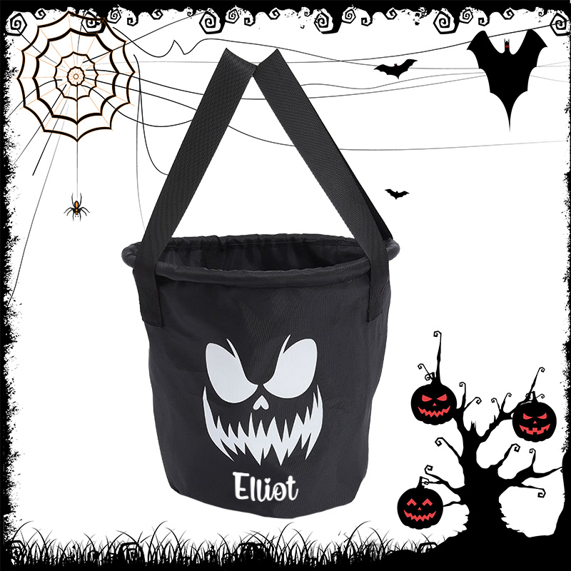 Personalized Halloween LED Light Treating Bucket | MNHalloween09