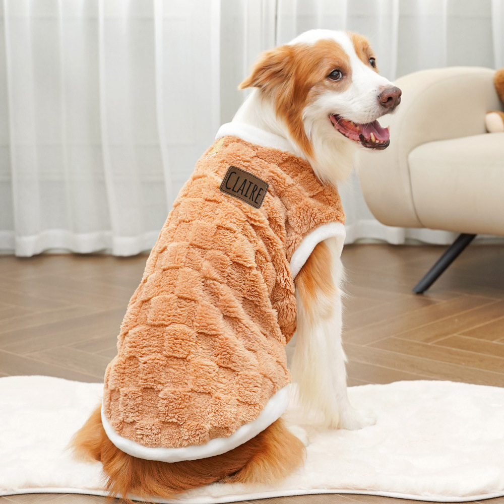 Personalized Warm Plush Dog Winter Coat | BKPet202