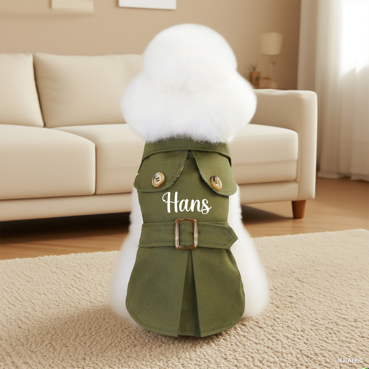 Personalized Pet British Style Jacket | BKPet215
